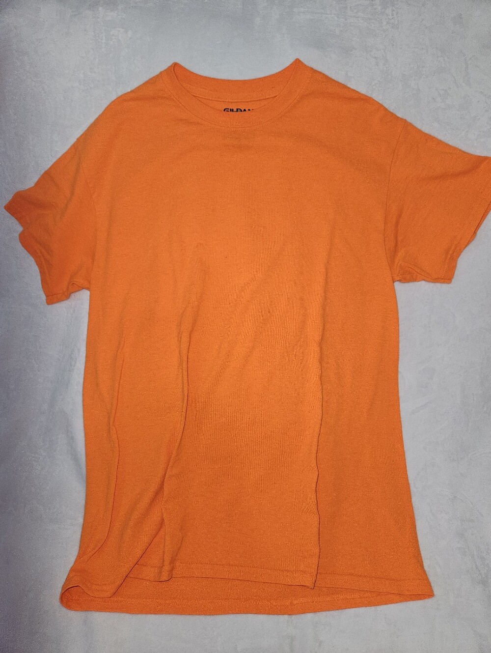 Gildan Men’s Bright Orange Short Sleeve Crew Tee